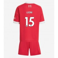 Liverpool Giovanni Leoni #15 Fußballbekleidung Heimtrikot Kinder 2025-26 Kurzarm (+ kurze hosen)